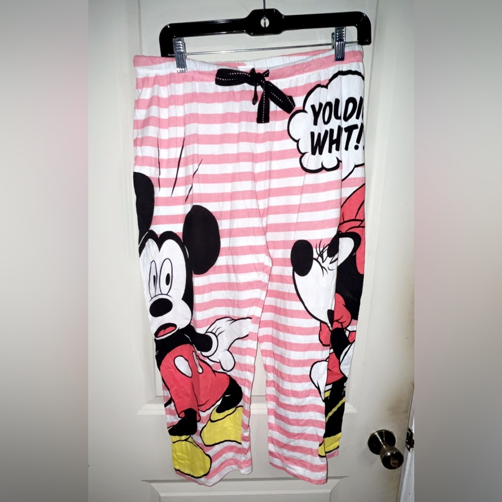 minnie and mickey mouse night pants capris